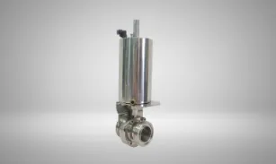 Válvula Borboleta Inox Sanitária